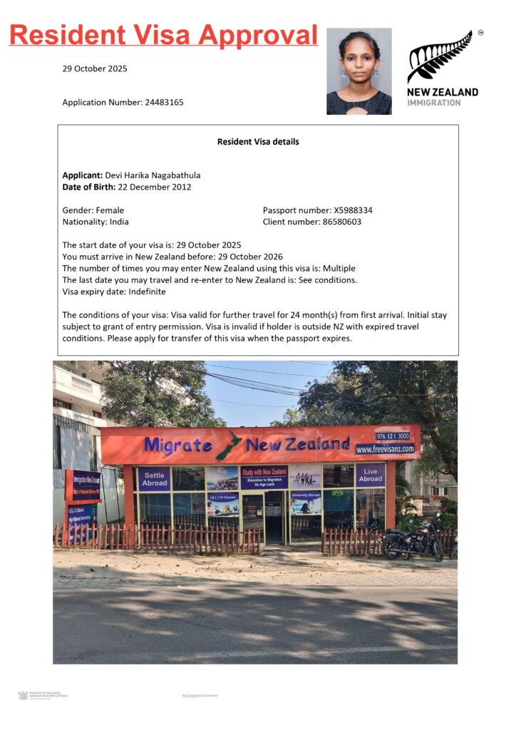 Resident Visa Approval 29/10/2025