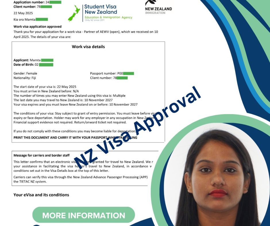 Visa Approval 22/05/2025